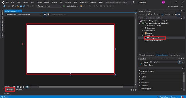UWP - Create Simple Application By VS 2019